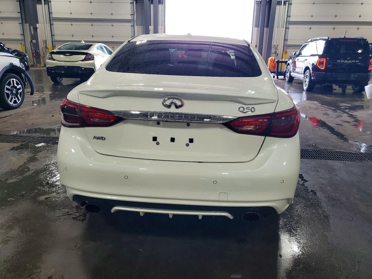 2021 Infiniti Q50 Sensory White vin: JN1EV7CRXMM753059