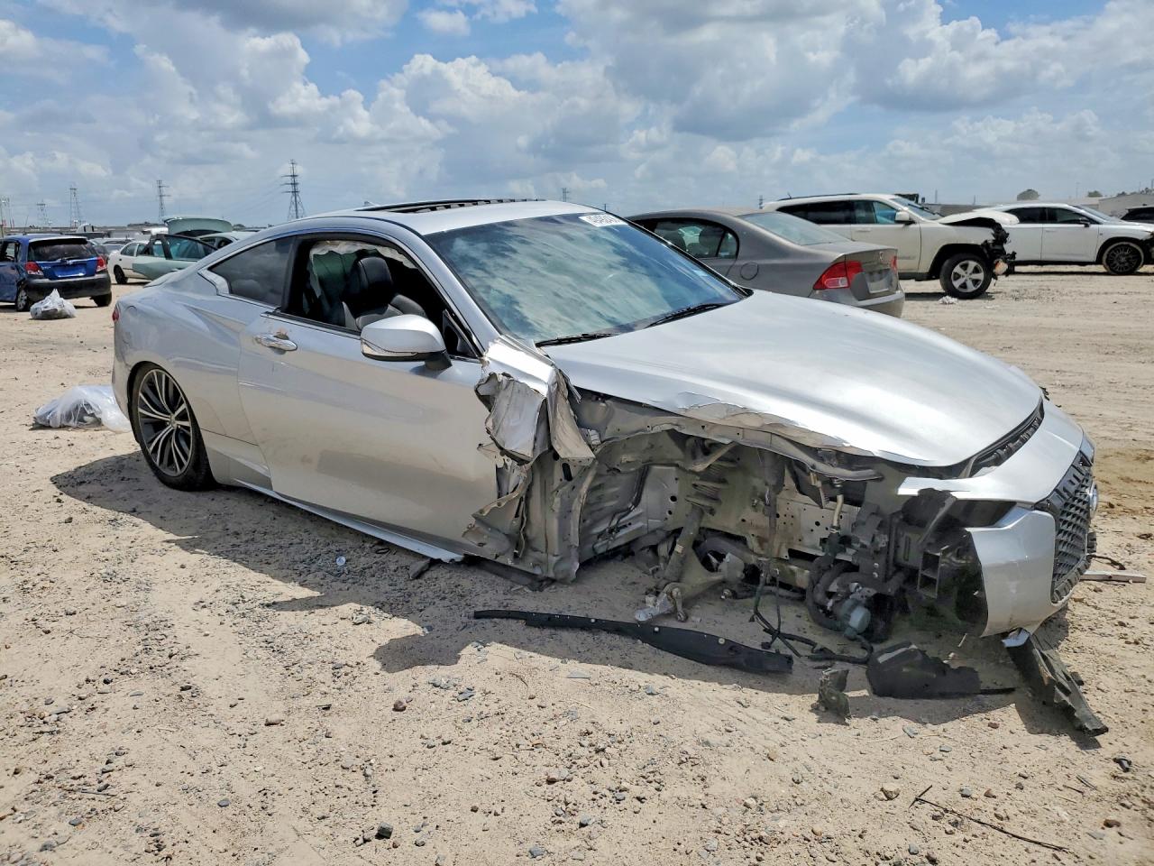 2017 Infiniti Q60 3.0t Premium Silver vin: JN1EV7EK3HM364446
