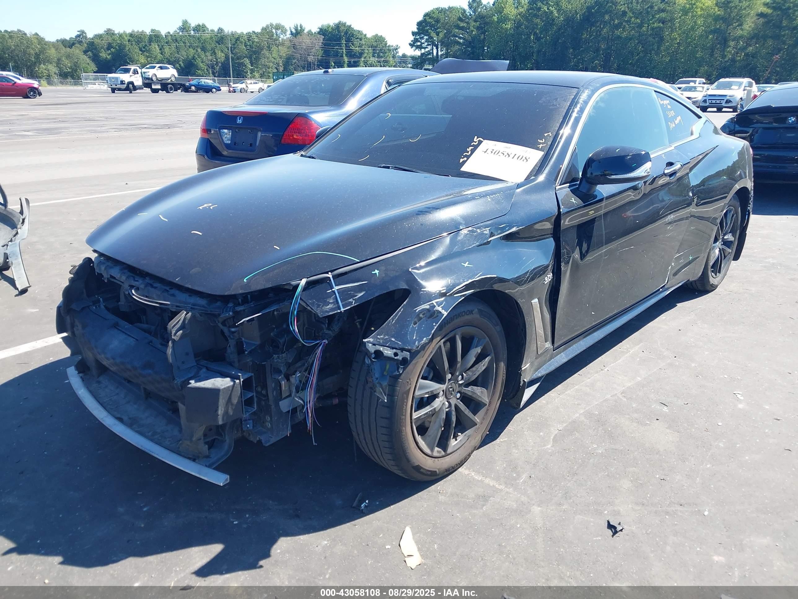 2018 Infiniti Q60 3.0t Luxe Черный vin: JN1EV7EK7JM342648