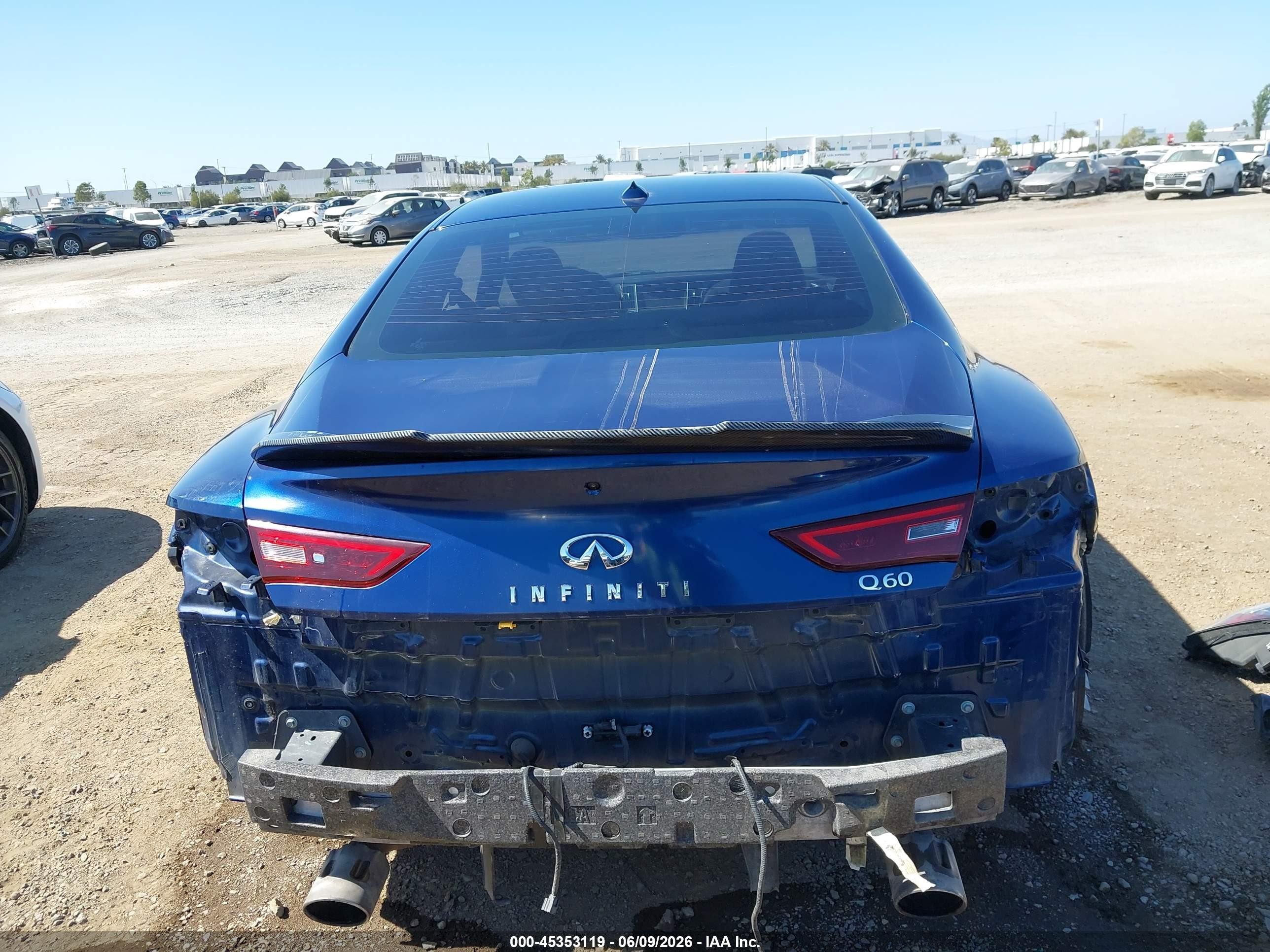 2019 Infiniti Q60 3.0t Luxe Синий vin: JN1EV7EK8KM230894