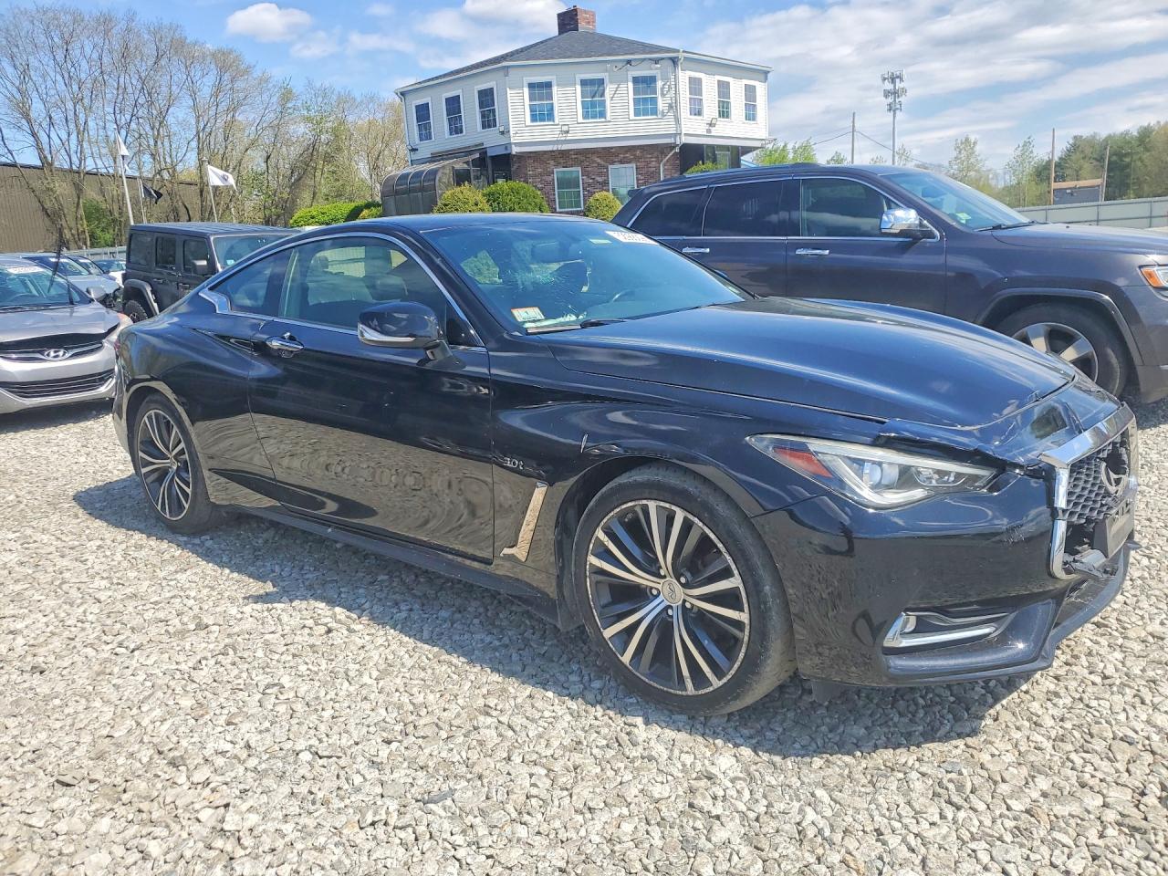 2017 Infiniti Q60 3.0t Premium Черный vin: JN1EV7EL0HM553323