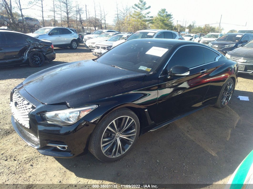 2019 Infiniti Q60 3.0t Luxe Черный vin: JN1EV7EL0KM290239