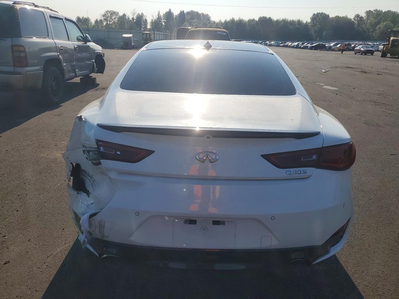 2017 Infiniti Q60 3.0t Sport White vin: JN1EV7EL1HM552939