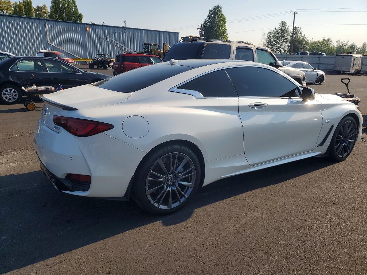 2017 Infiniti Q60 3.0t Sport White vin: JN1EV7EL1HM552939