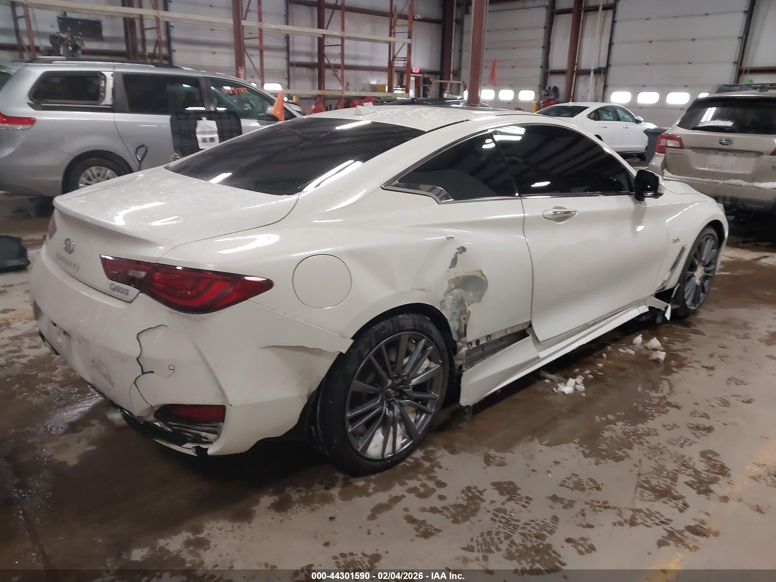 2017 Infiniti Q60 3.0t Sport Белый vin: JN1EV7EL1HM553539