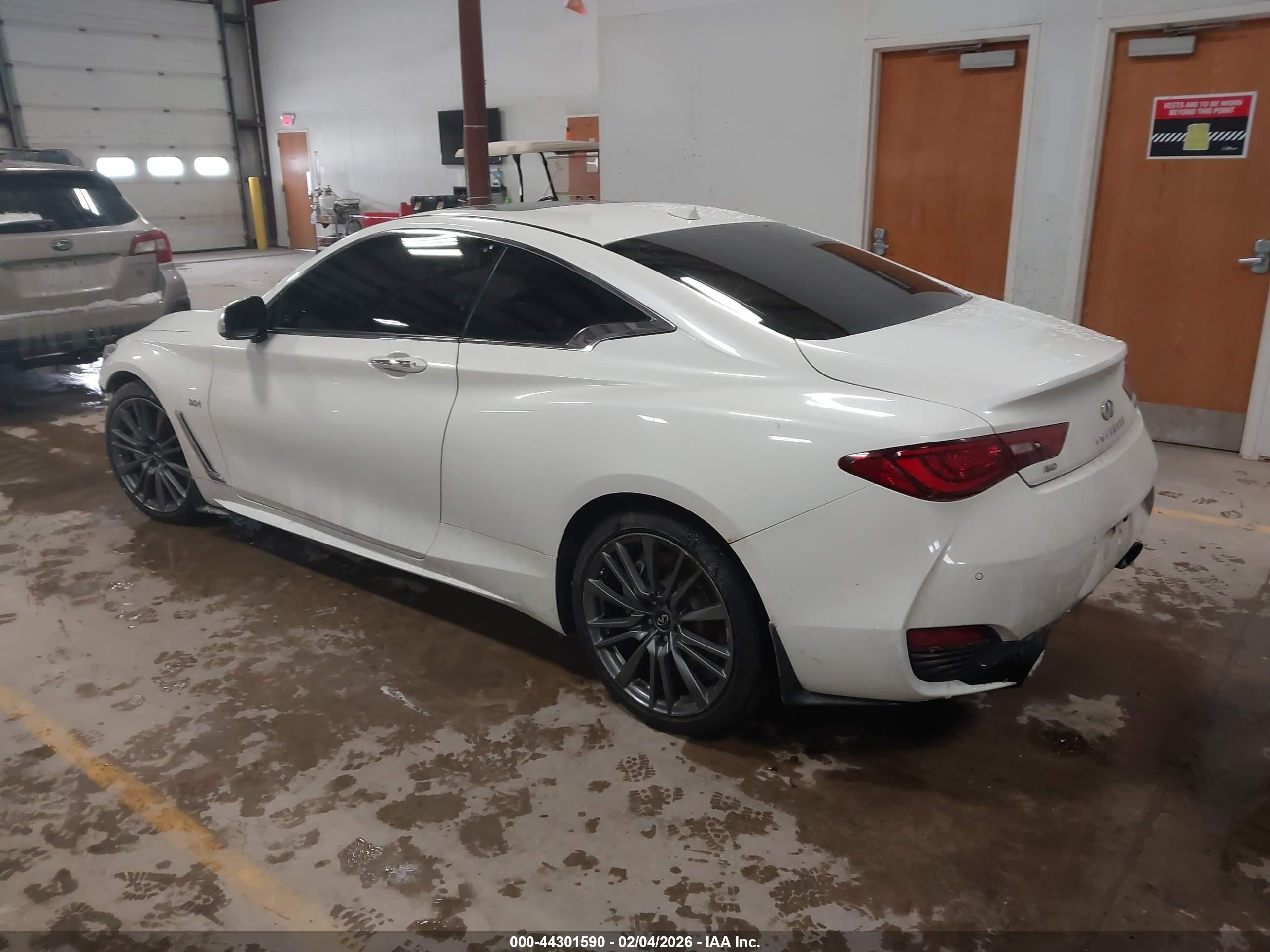 2017 Infiniti Q60 3.0t Sport Белый vin: JN1EV7EL1HM553539