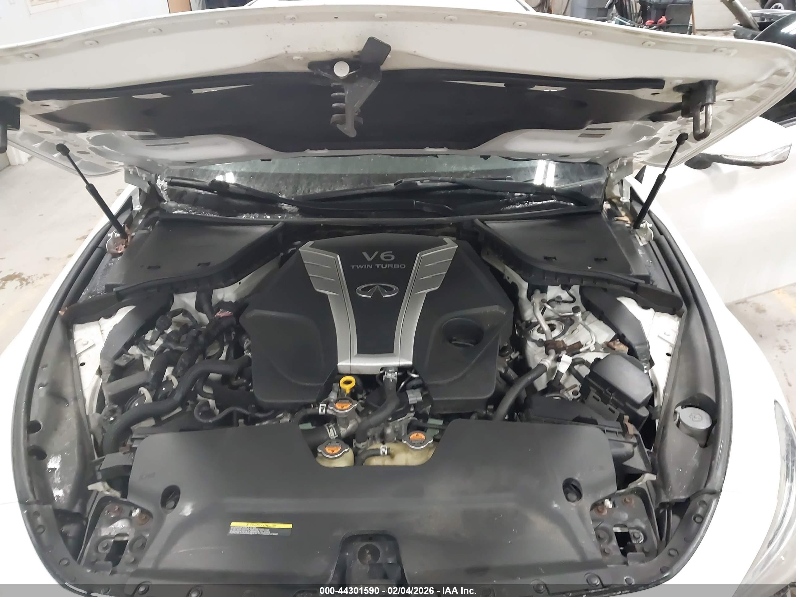2017 Infiniti Q60 3.0t Sport Белый vin: JN1EV7EL1HM553539