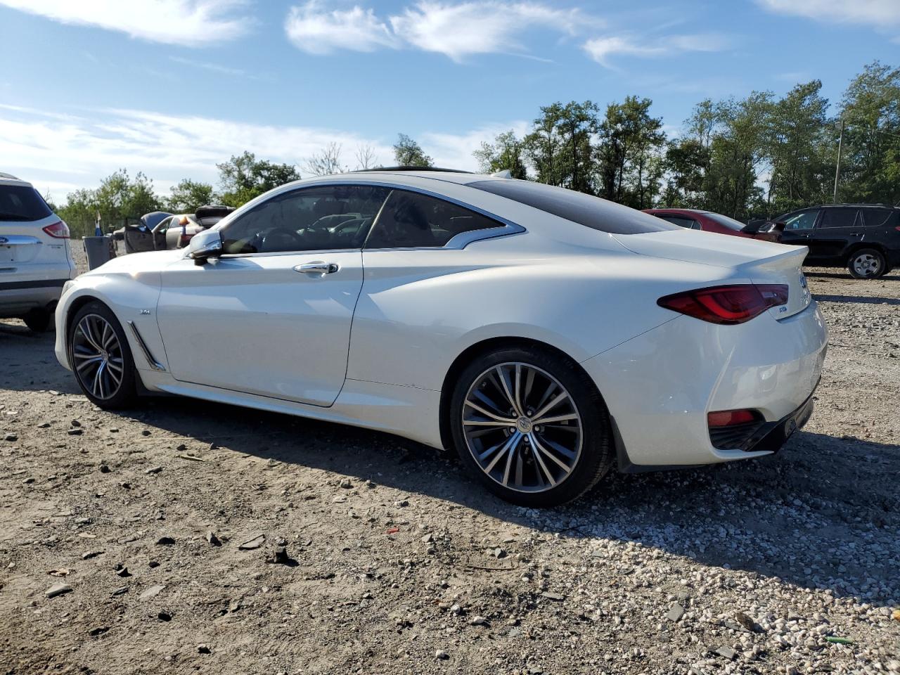2018 Infiniti Q60 Luxe 300 Белый vin: JN1EV7EL1JM392471