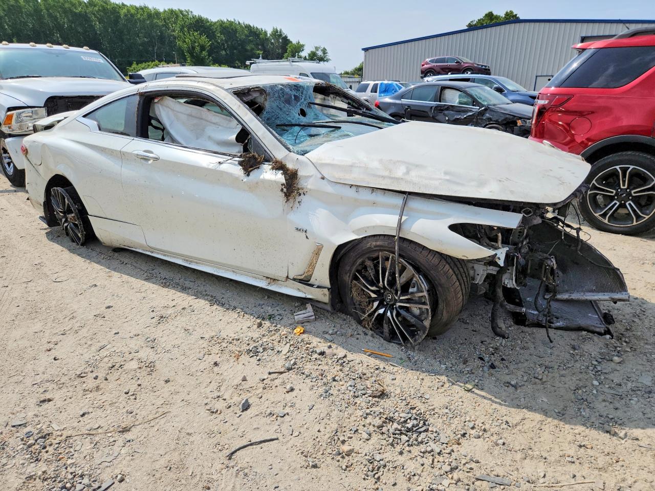 2018 Infiniti Q60 3.0t Sport White vin: JN1EV7EL3JM392794