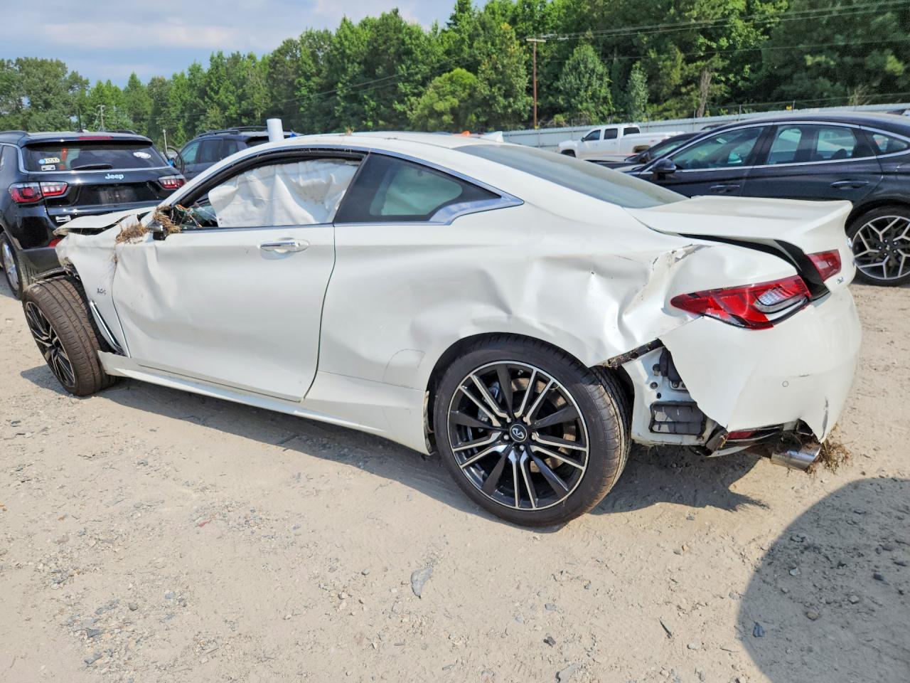 2018 Infiniti Q60 3.0t Sport White vin: JN1EV7EL3JM392794
