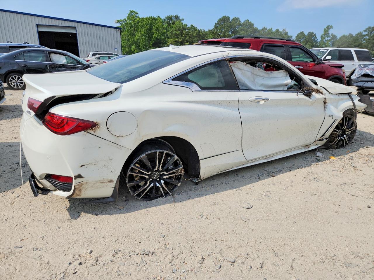 2018 Infiniti Q60 3.0t Sport White vin: JN1EV7EL3JM392794