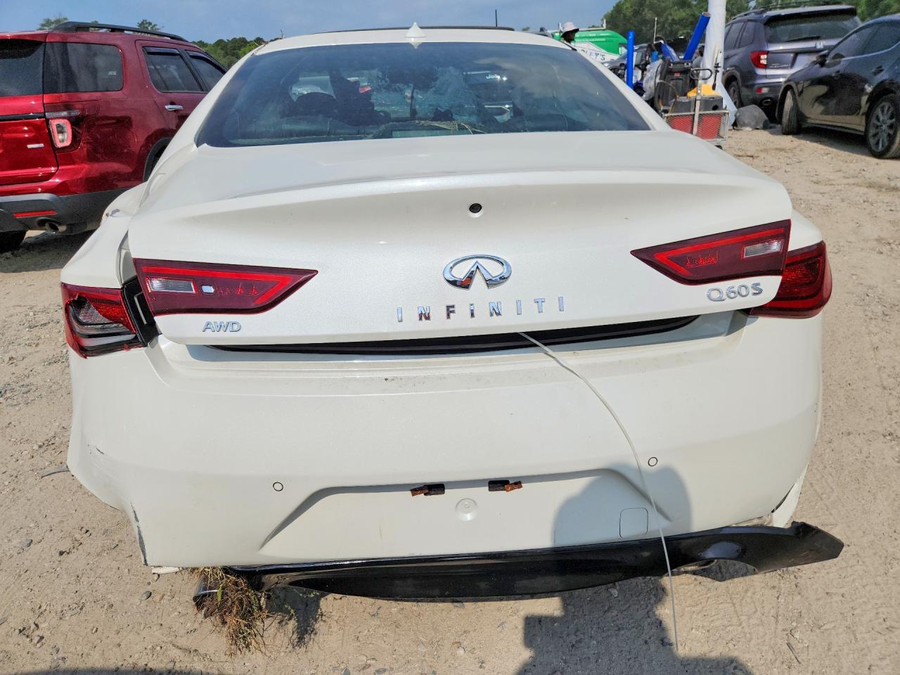 2018 Infiniti Q60 3.0t Sport White vin: JN1EV7EL3JM392794
