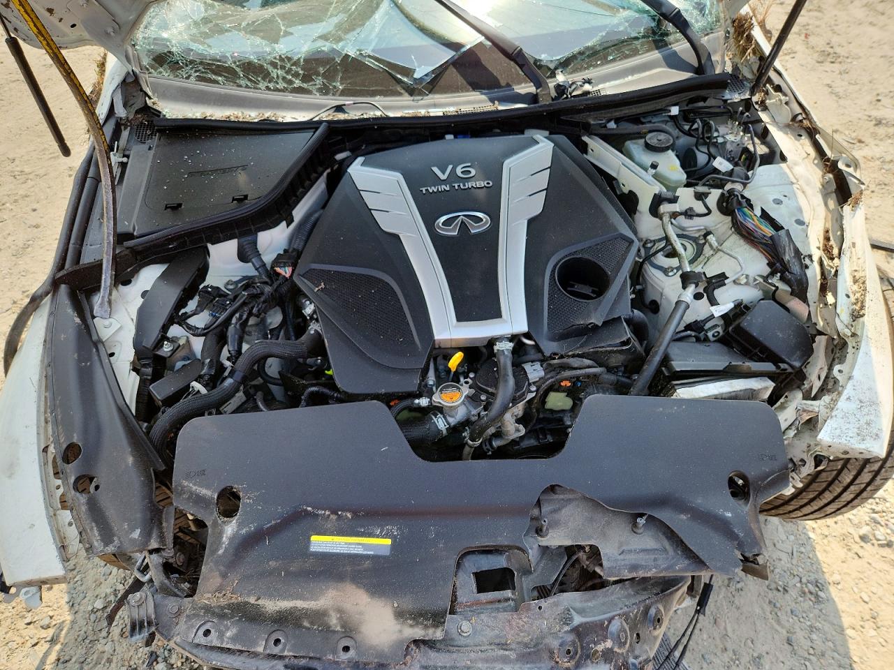 2018 Infiniti Q60 3.0t Sport White vin: JN1EV7EL3JM392794