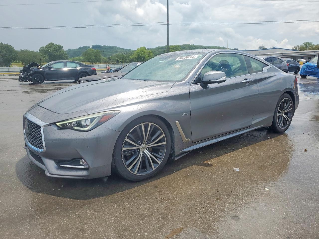 2018 Infiniti Q60 3.0t Luxe Серый vin: JN1EV7EL8JM393150