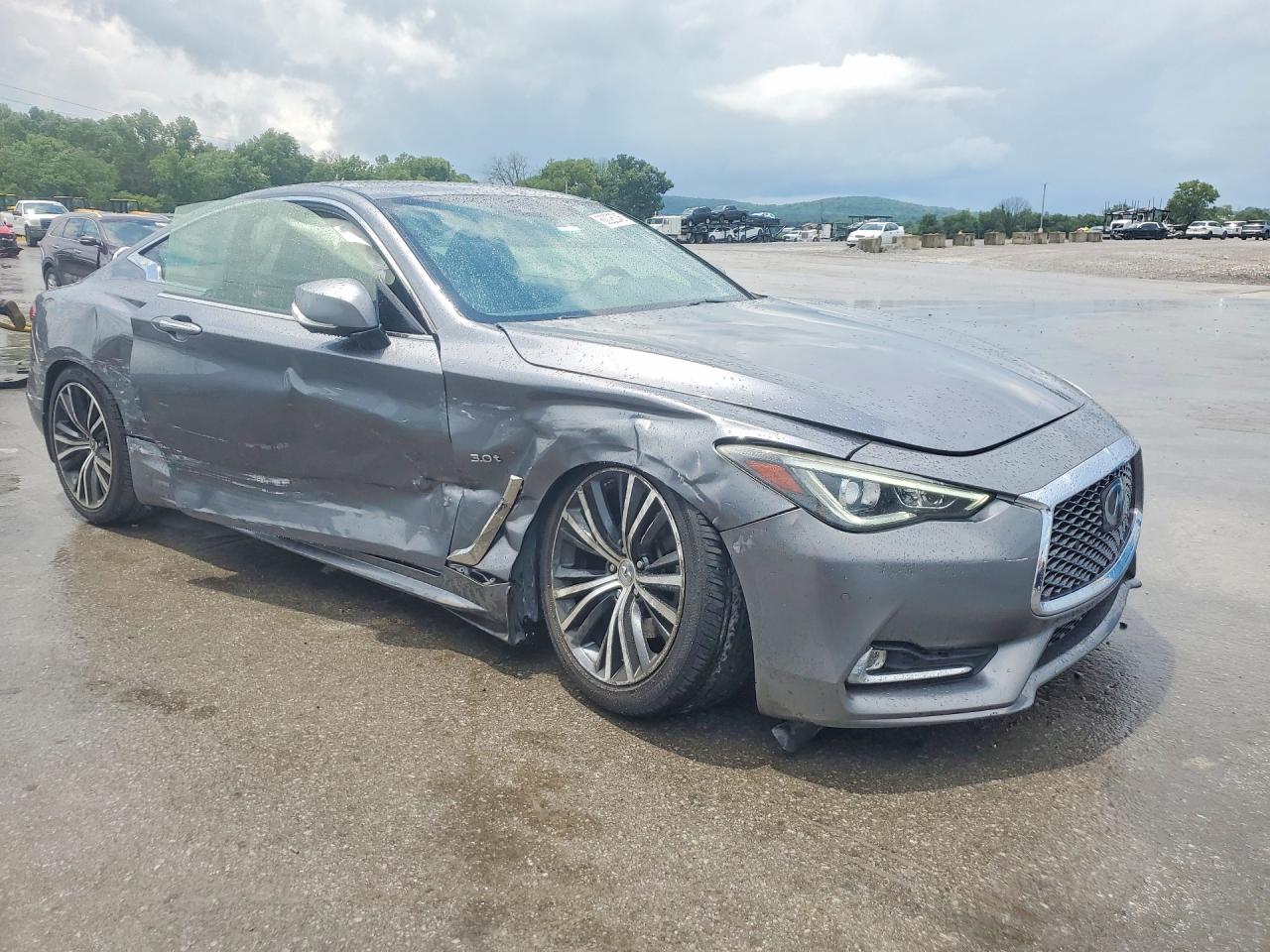 2018 Infiniti Q60 3.0t Luxe Серый vin: JN1EV7EL8JM393150
