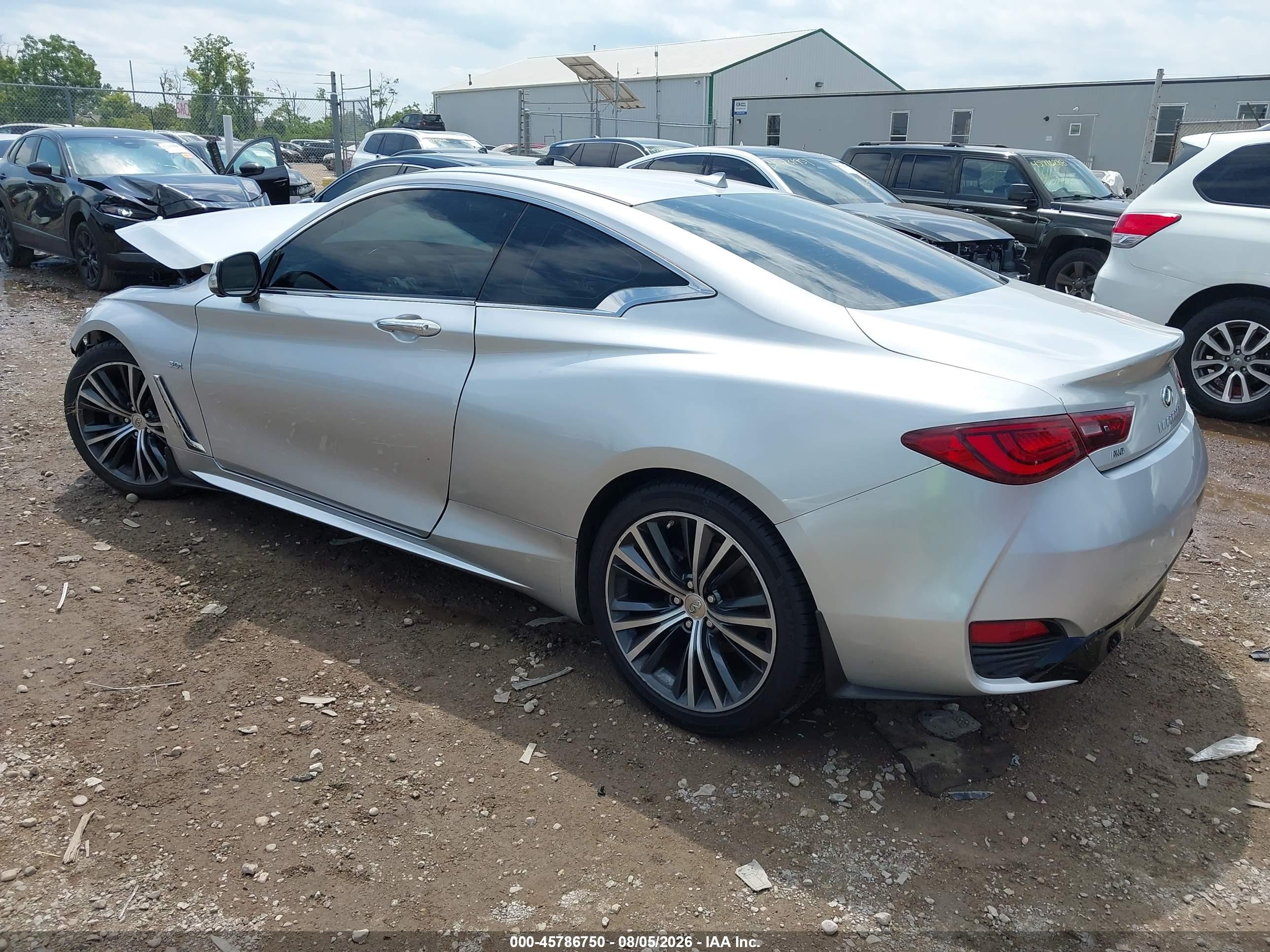 2019 Infiniti Q60 3.0t Luxe Silver vin: JN1EV7ELXKM290345