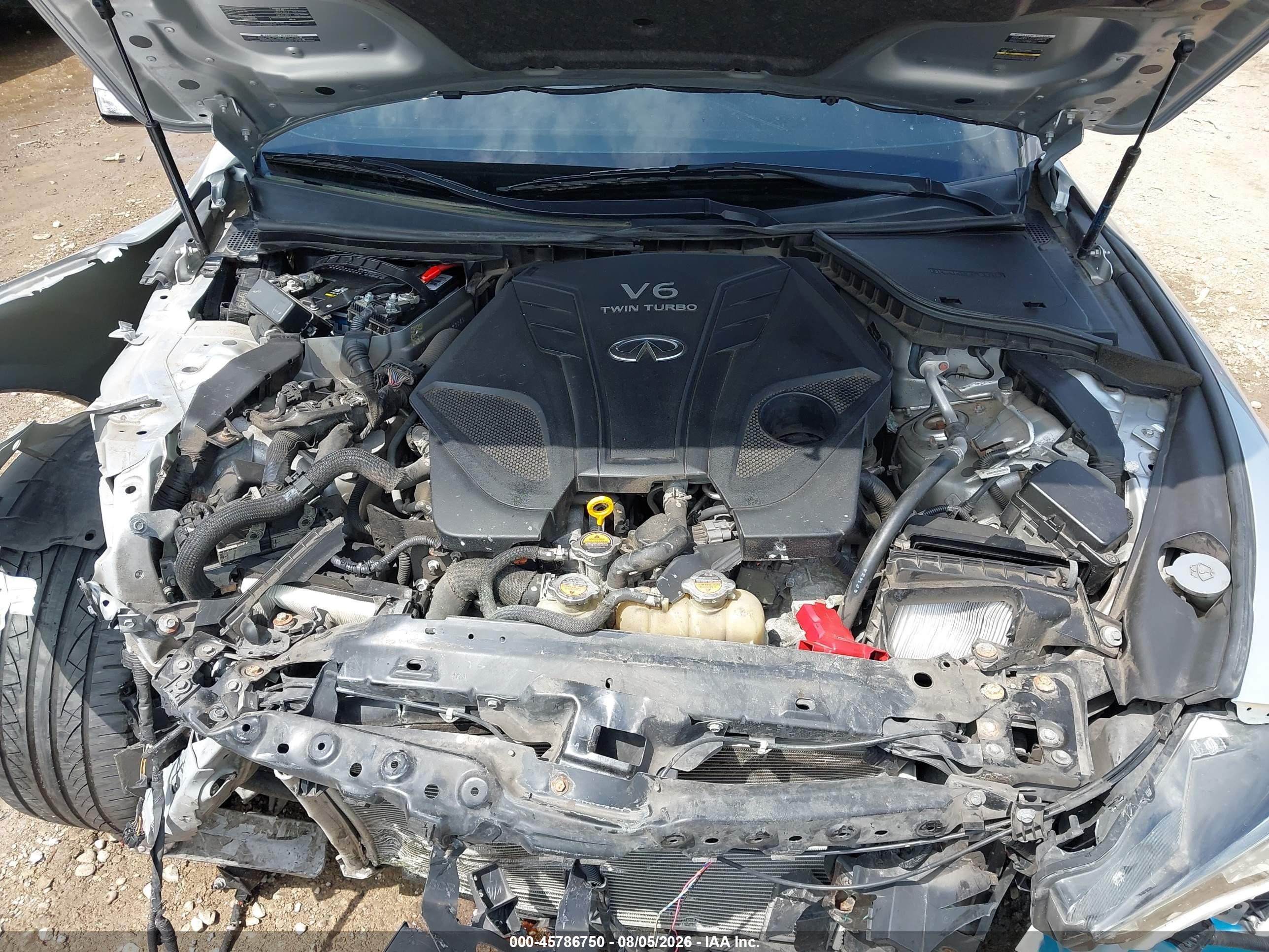2019 Infiniti Q60 3.0t Luxe Silver vin: JN1EV7ELXKM290345