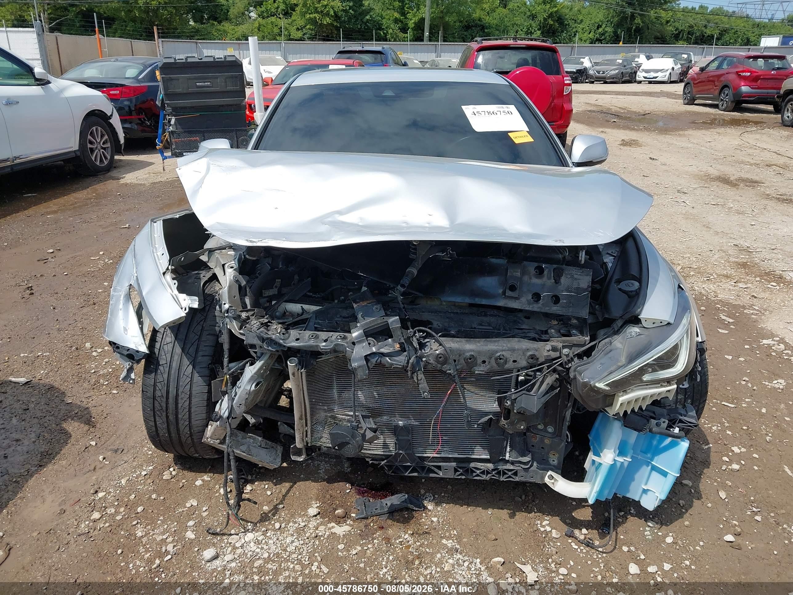 2019 Infiniti Q60 3.0t Luxe Silver vin: JN1EV7ELXKM290345