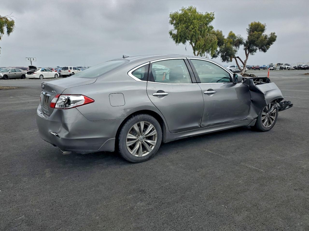 2012 Infiniti M35h Gray vin: JN1EY1AP0CM910330