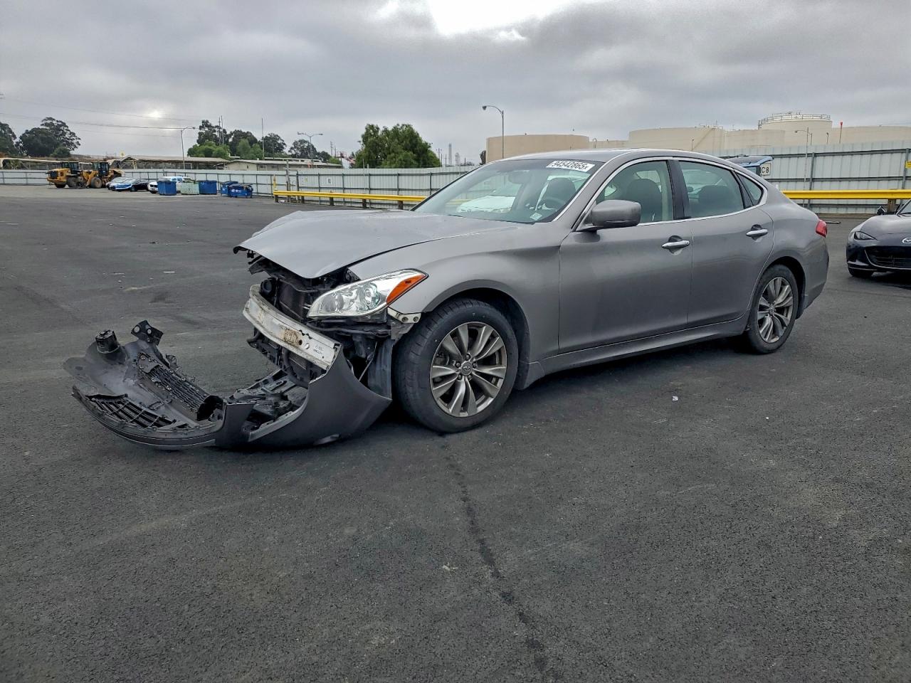 2012 Infiniti M35h Gray vin: JN1EY1AP0CM910330