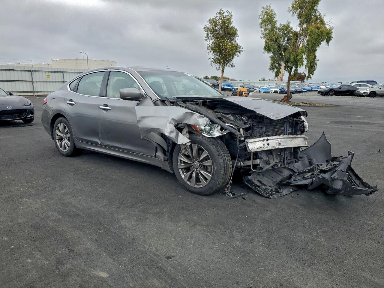 2012 Infiniti M35h Gray vin: JN1EY1AP0CM910330