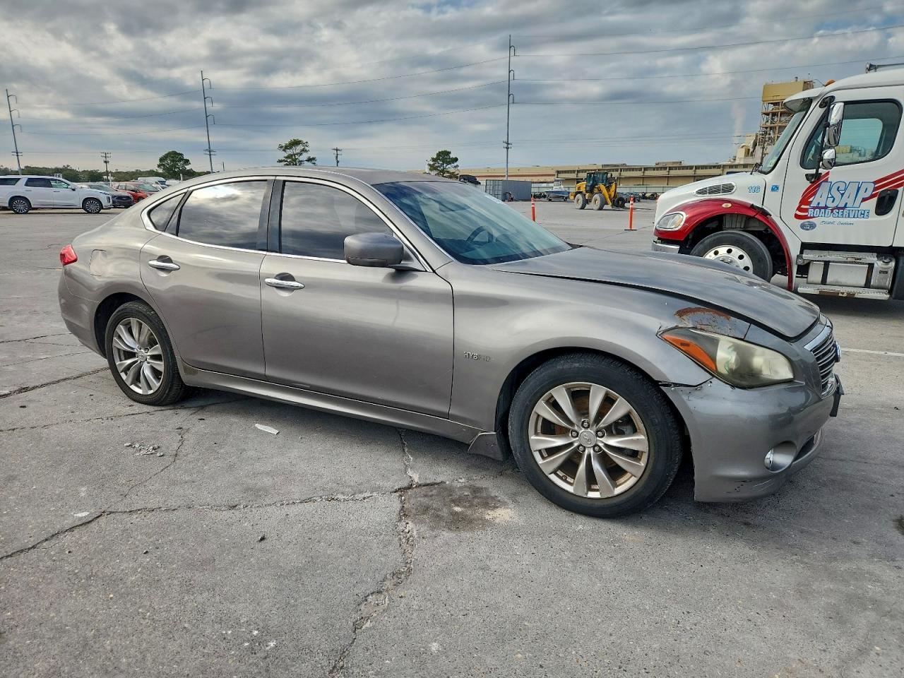 2012 Infiniti M35h Gray vin: JN1EY1AP0CM910411