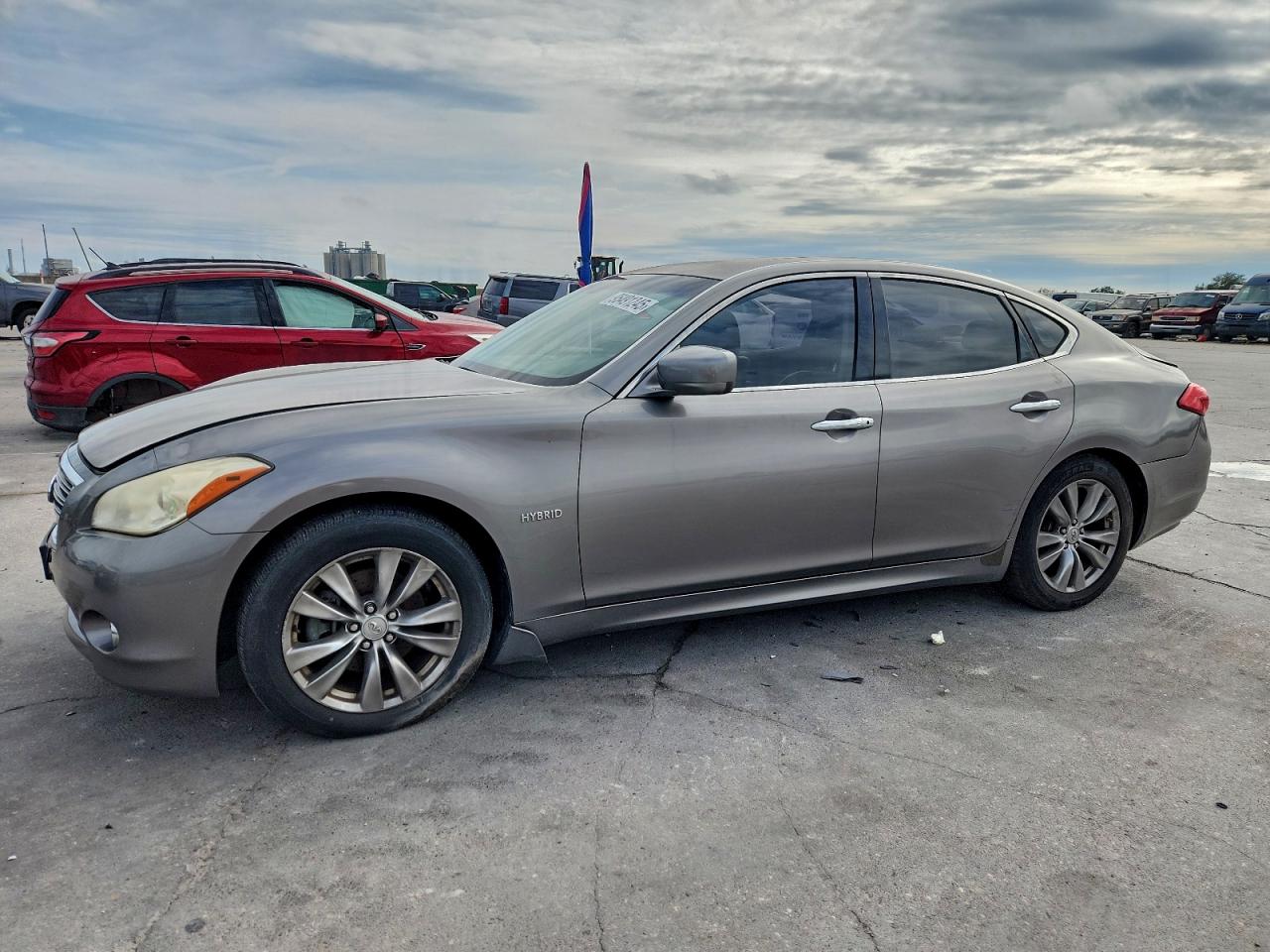 2012 Infiniti M35h Gray vin: JN1EY1AP0CM910411
