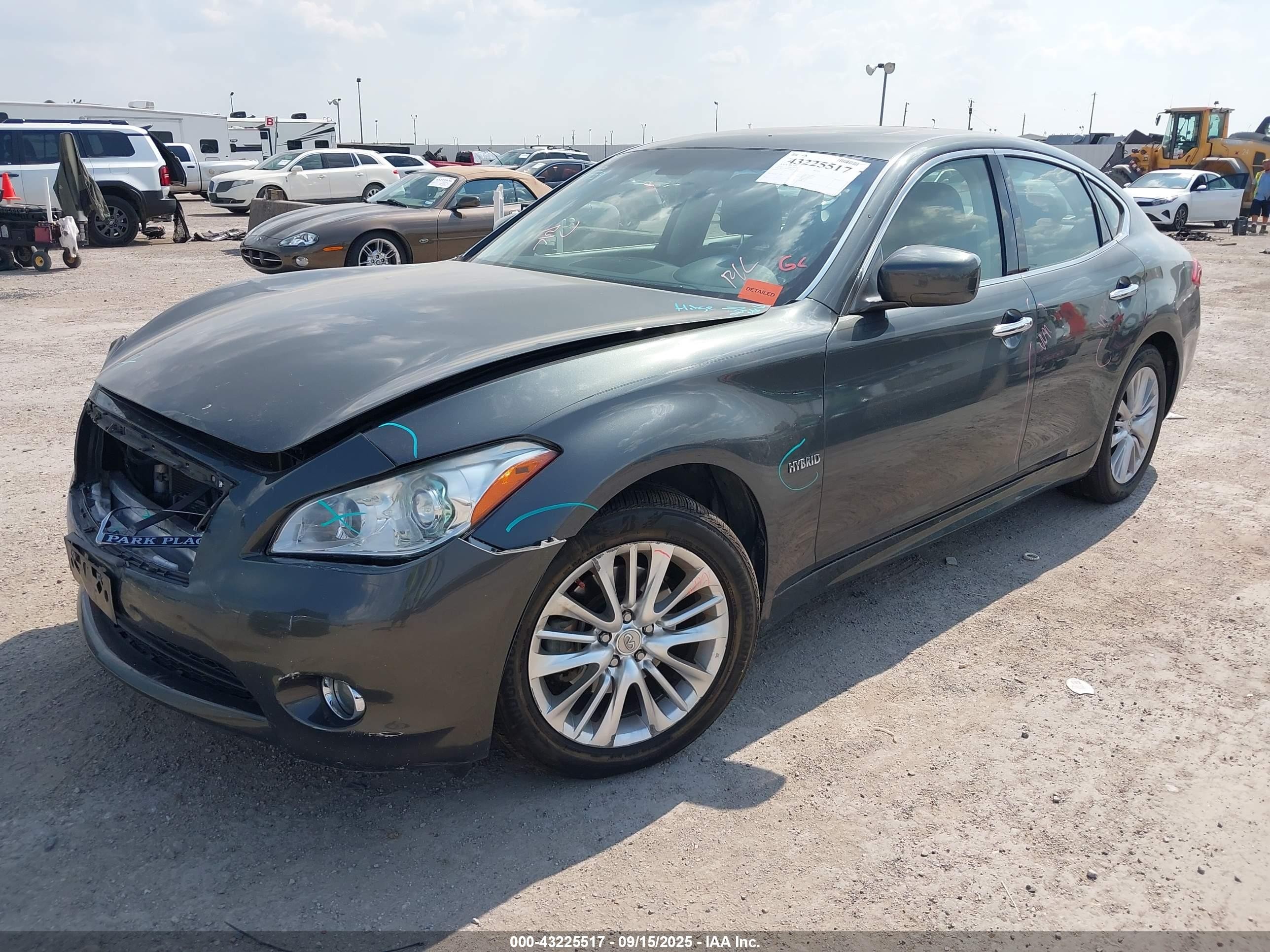 2012 Infiniti M35h   Gray vin: JN1EY1AP3CM910015