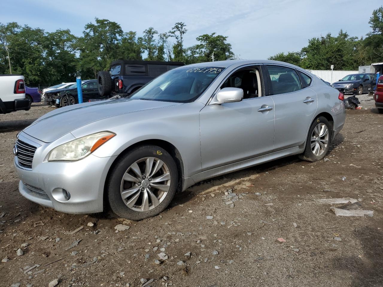 2012 Infiniti M35h Silver vin: JN1EY1AP4CM910458