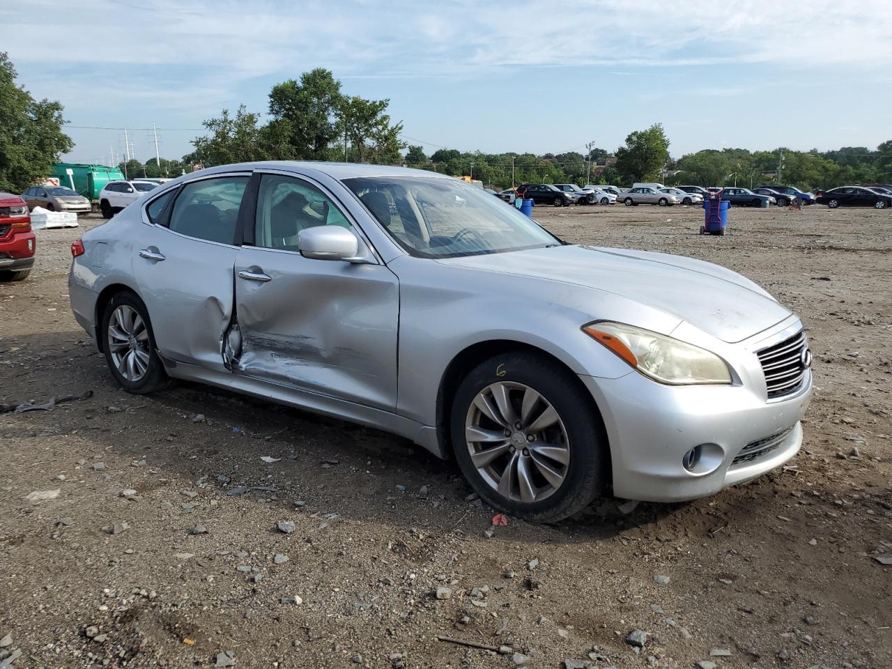 2012 Infiniti M35h Silver vin: JN1EY1AP4CM910458
