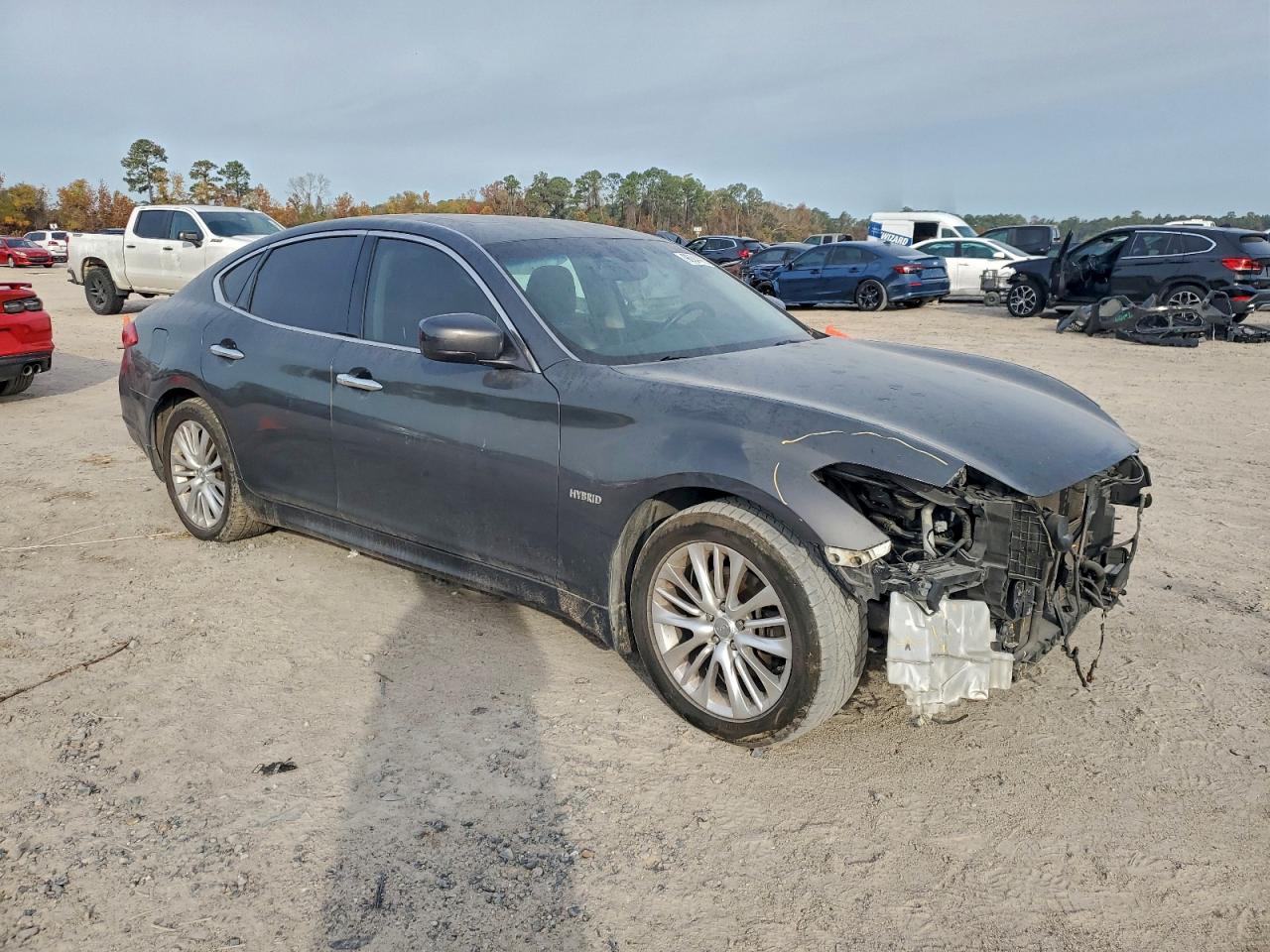 2012 Infiniti M35h Gray vin: JN1EY1AP4CM910573