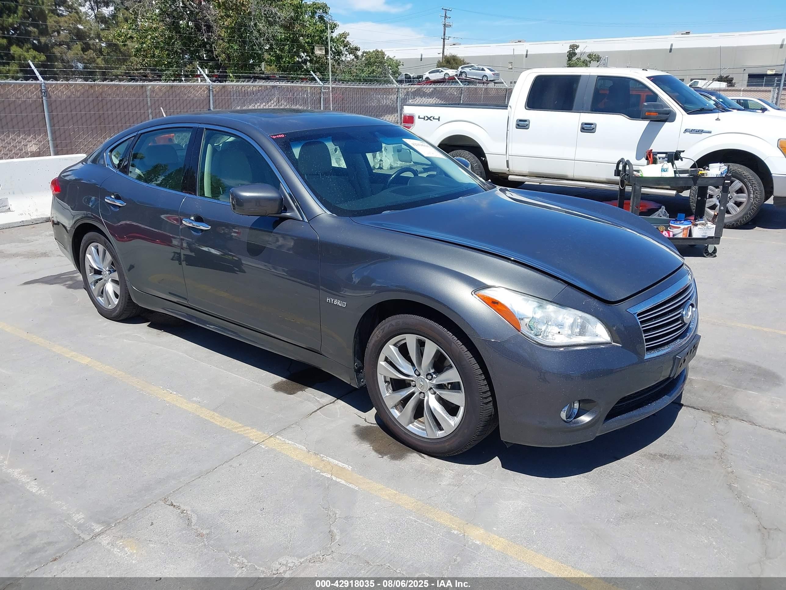 2012 Infiniti M35h   Gray vin: JN1EY1AP5CM910517