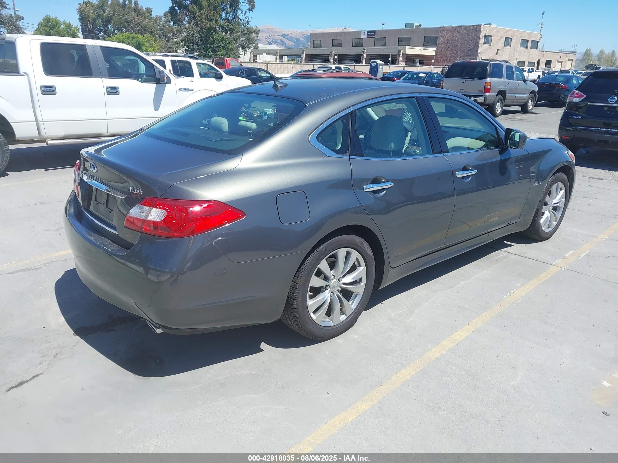 2012 Infiniti M35h   Gray vin: JN1EY1AP5CM910517