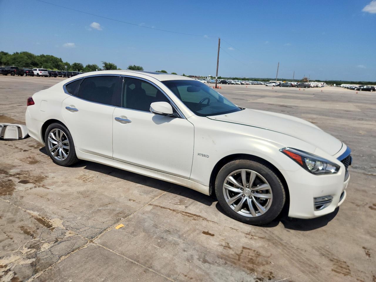 2015 Infiniti Q70 Hybrid White vin: JN1EY1AP5FM510011