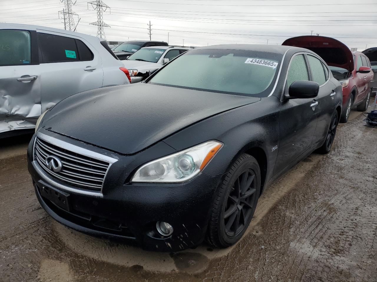 2012 Infiniti M35h Black vin: JN1EY1AP6CM910025