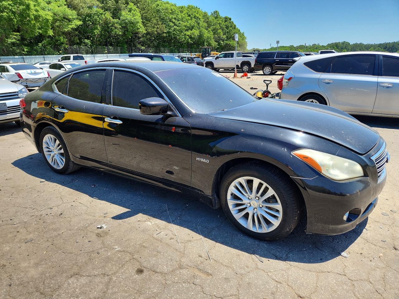 2012 Infiniti M35h Base Black vin: JN1EY1AP7CM910275