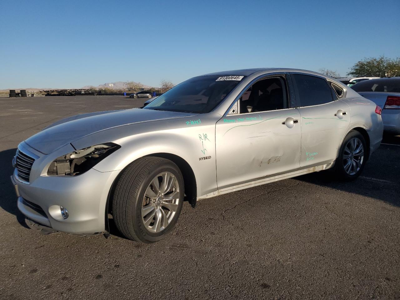 2012 Infiniti M35h Серебряный vin: JN1EY1AP7CM910339