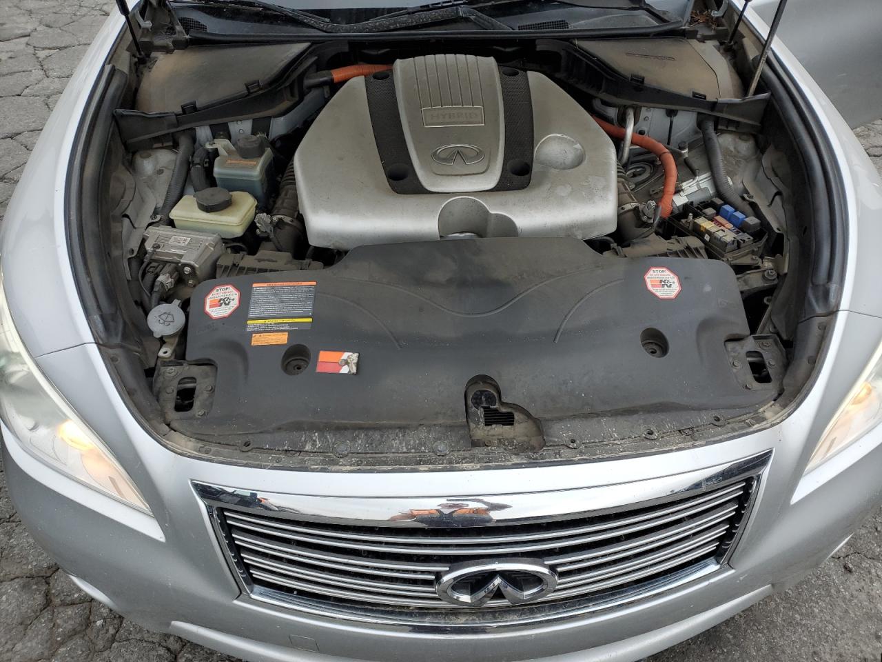 2012 Infiniti M35h Silver vin: JN1EY1AP8CM910060