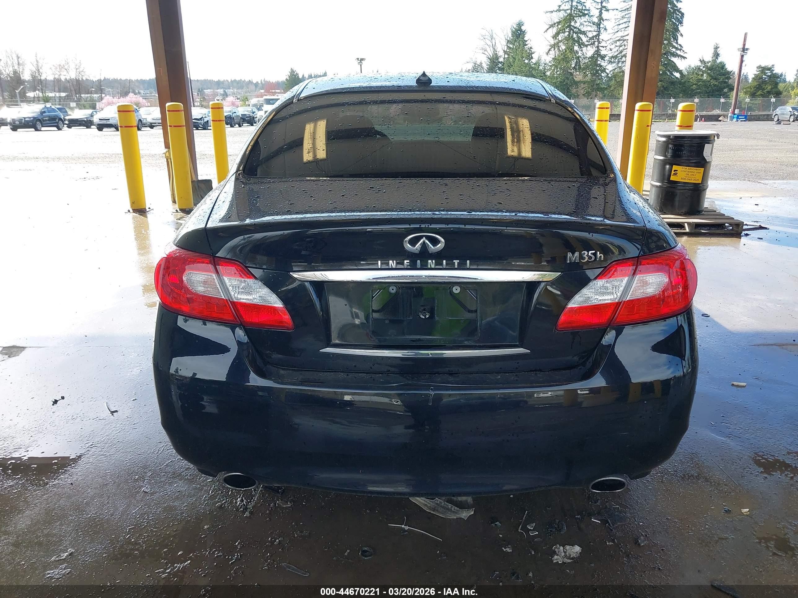 2012 Infiniti M35h   Black vin: JN1EY1AP9CM910326