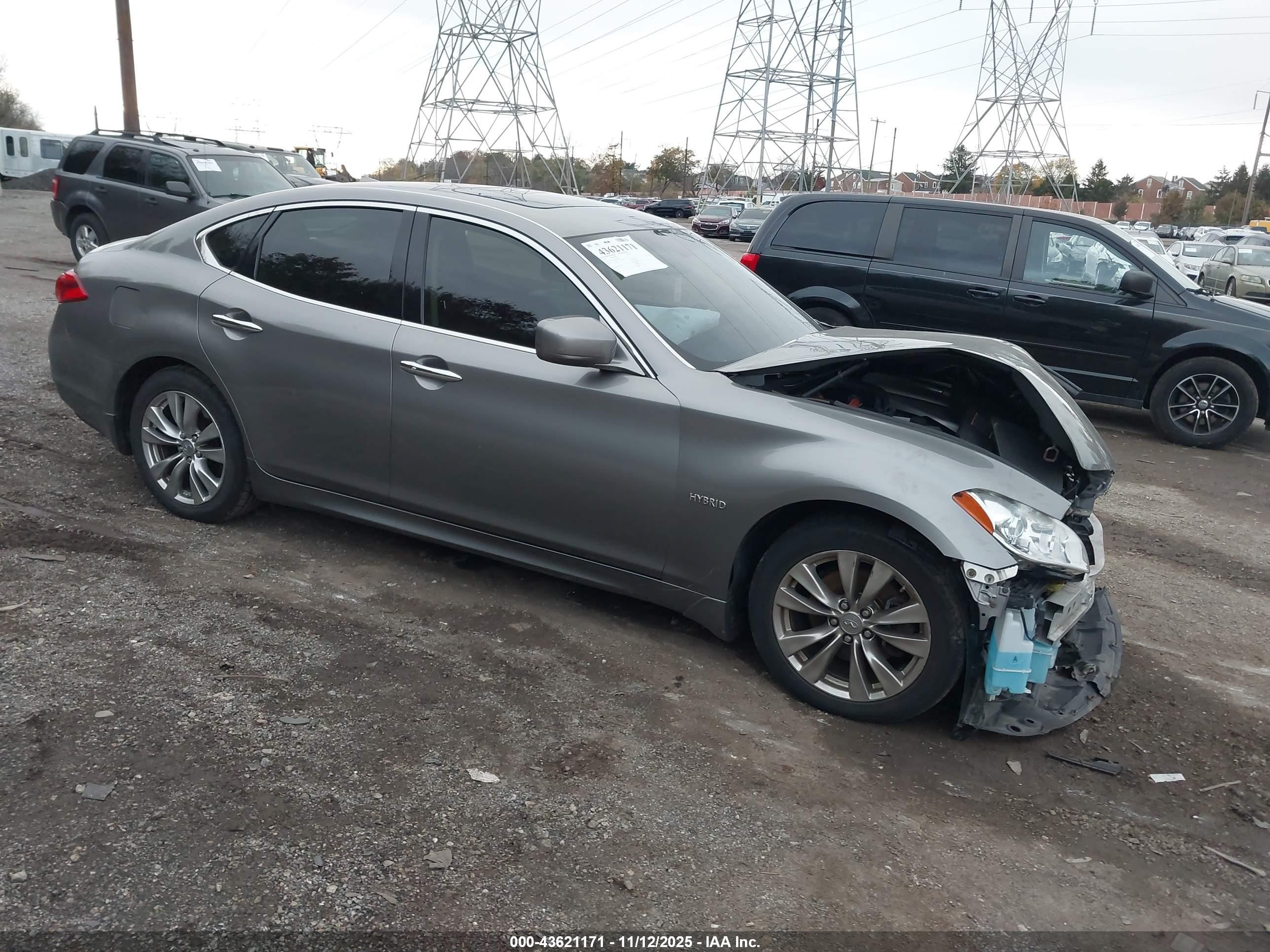 2012 Infiniti M35h   Gray vin: JN1EY1AP9CM910861