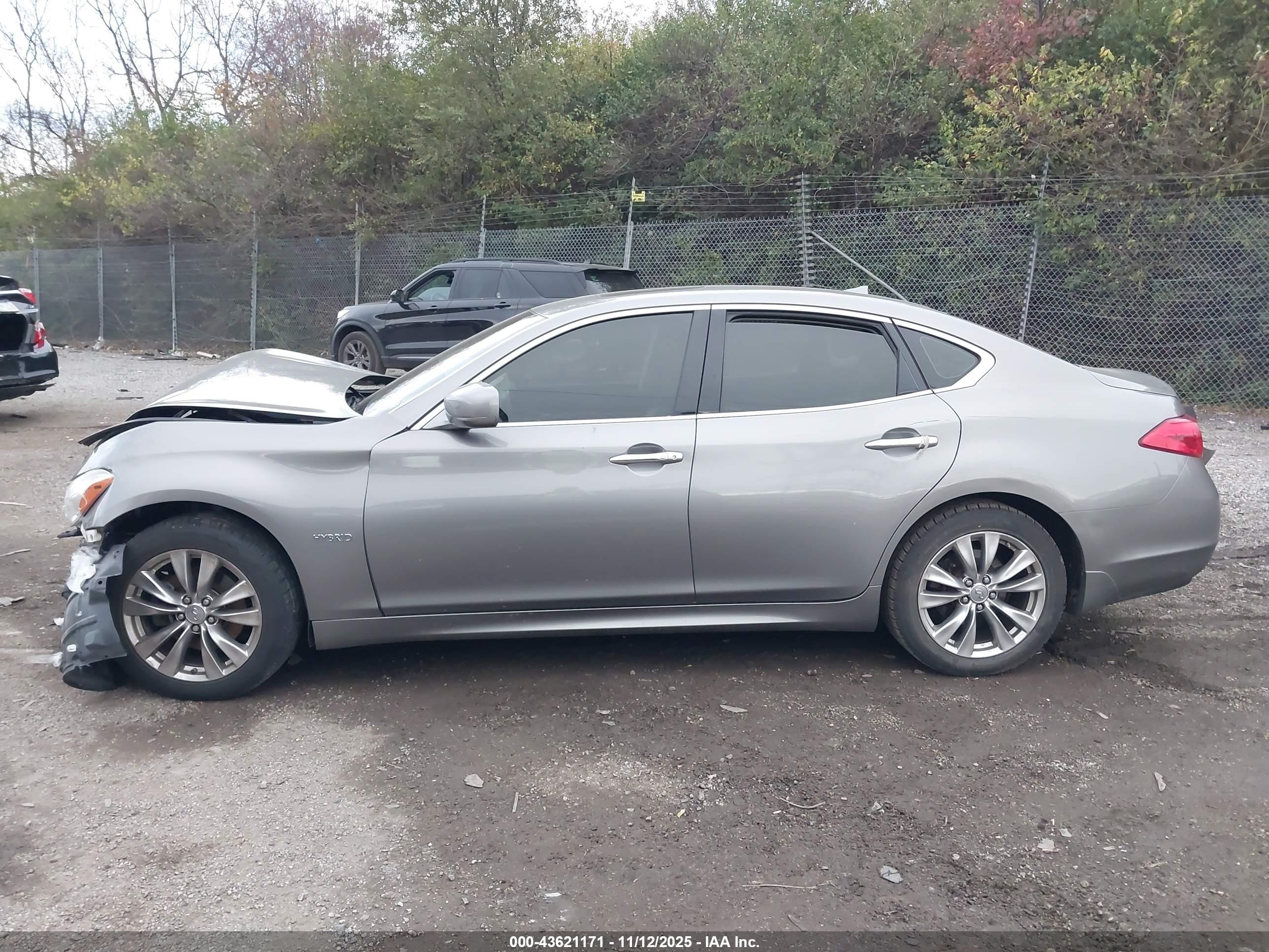 2012 Infiniti M35h   Gray vin: JN1EY1AP9CM910861