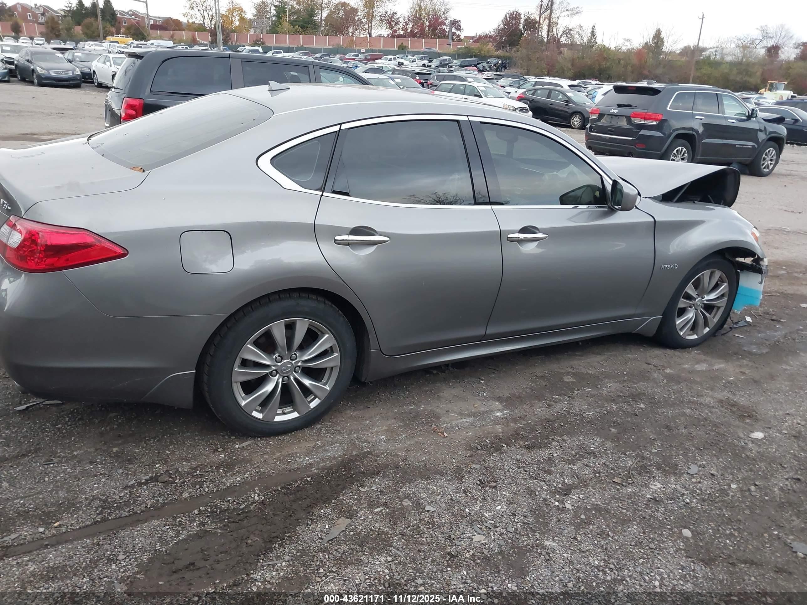 2012 Infiniti M35h   Gray vin: JN1EY1AP9CM910861