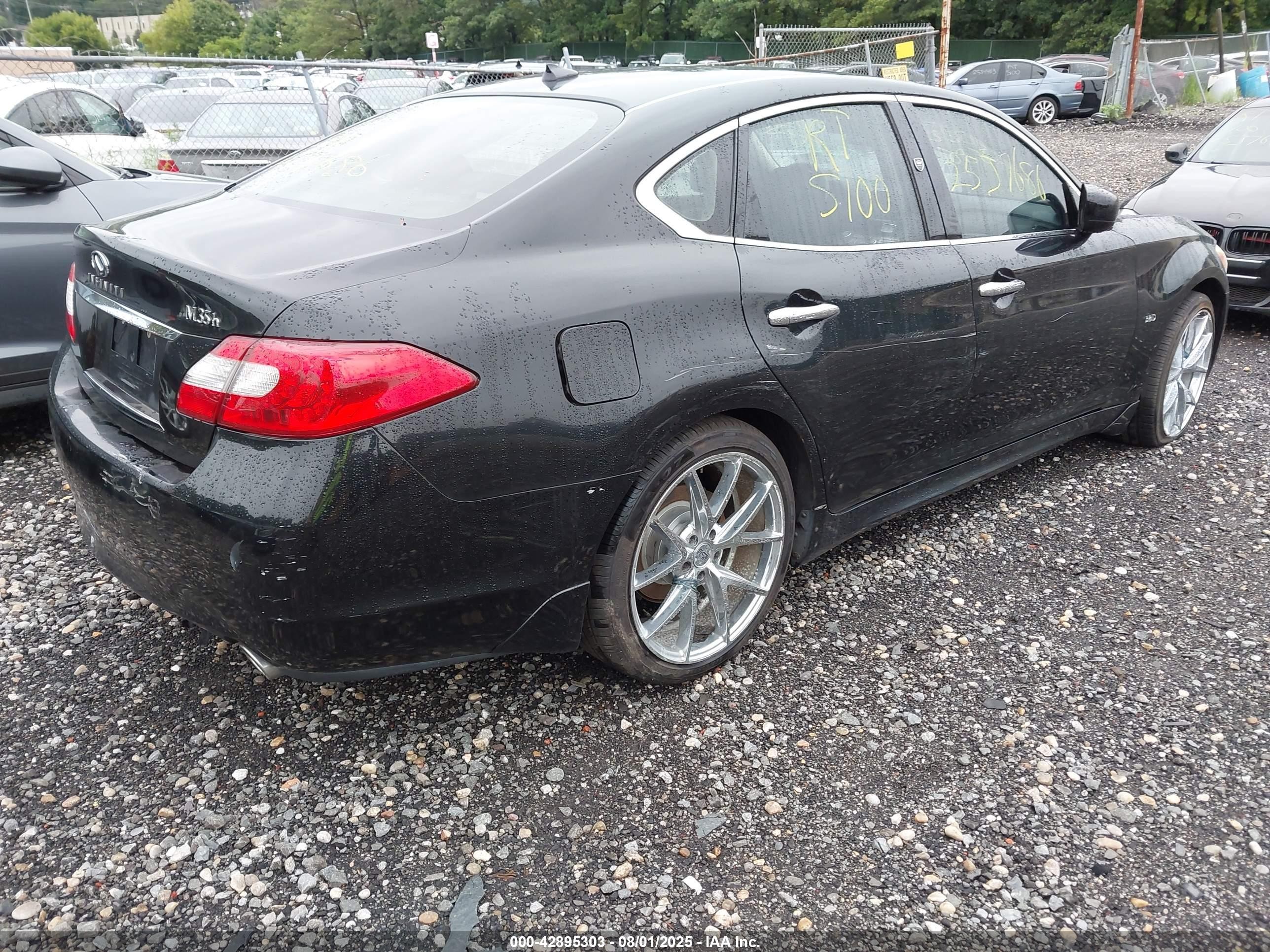 2012 Infiniti M35h   Черный vin: JN1EY1APXCM910271