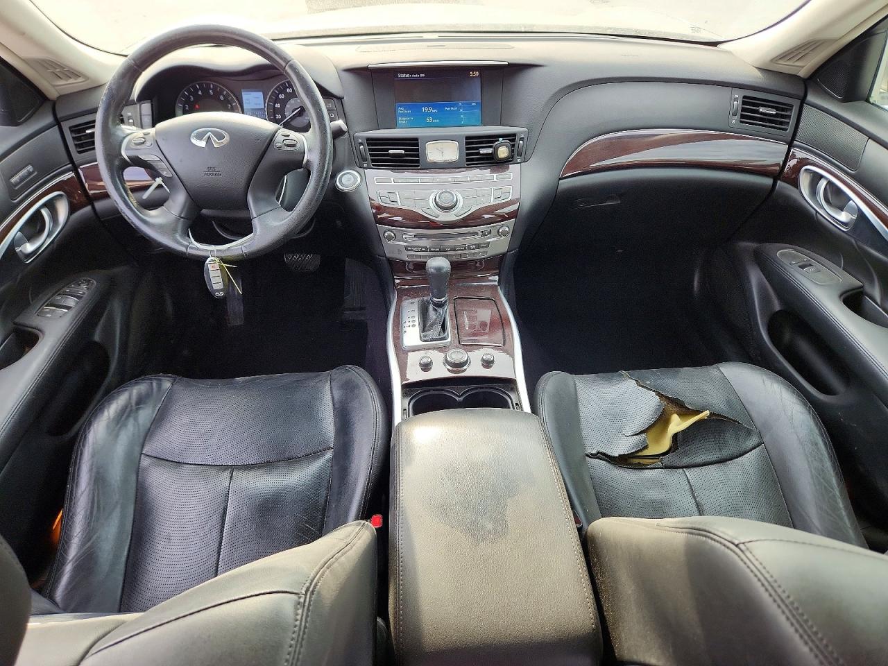 2012 Infiniti M35h Base Silver vin: JN1EY1APXCM910447
