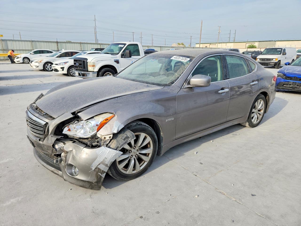 2012 Infiniti M35h Base Silver vin: JN1EY1APXCM910447