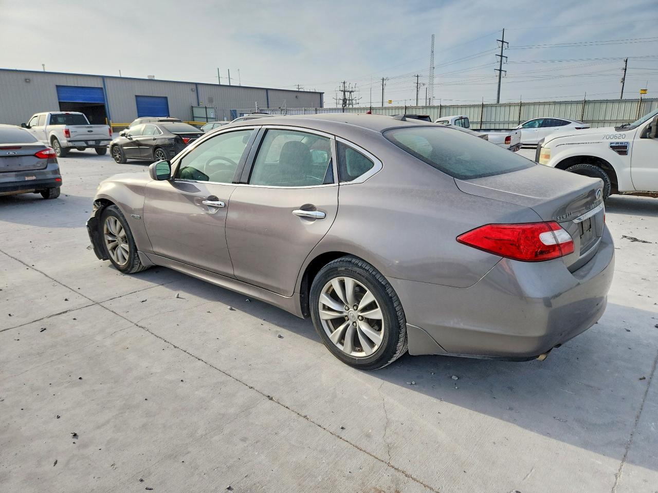 2012 Infiniti M35h Base Silver vin: JN1EY1APXCM910447