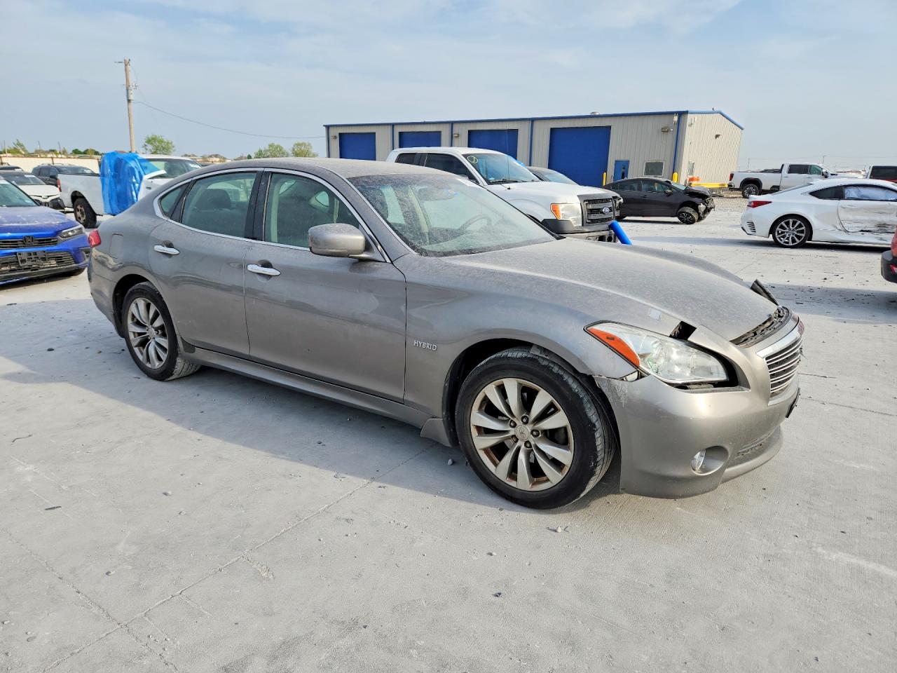 2012 Infiniti M35h Base Silver vin: JN1EY1APXCM910447