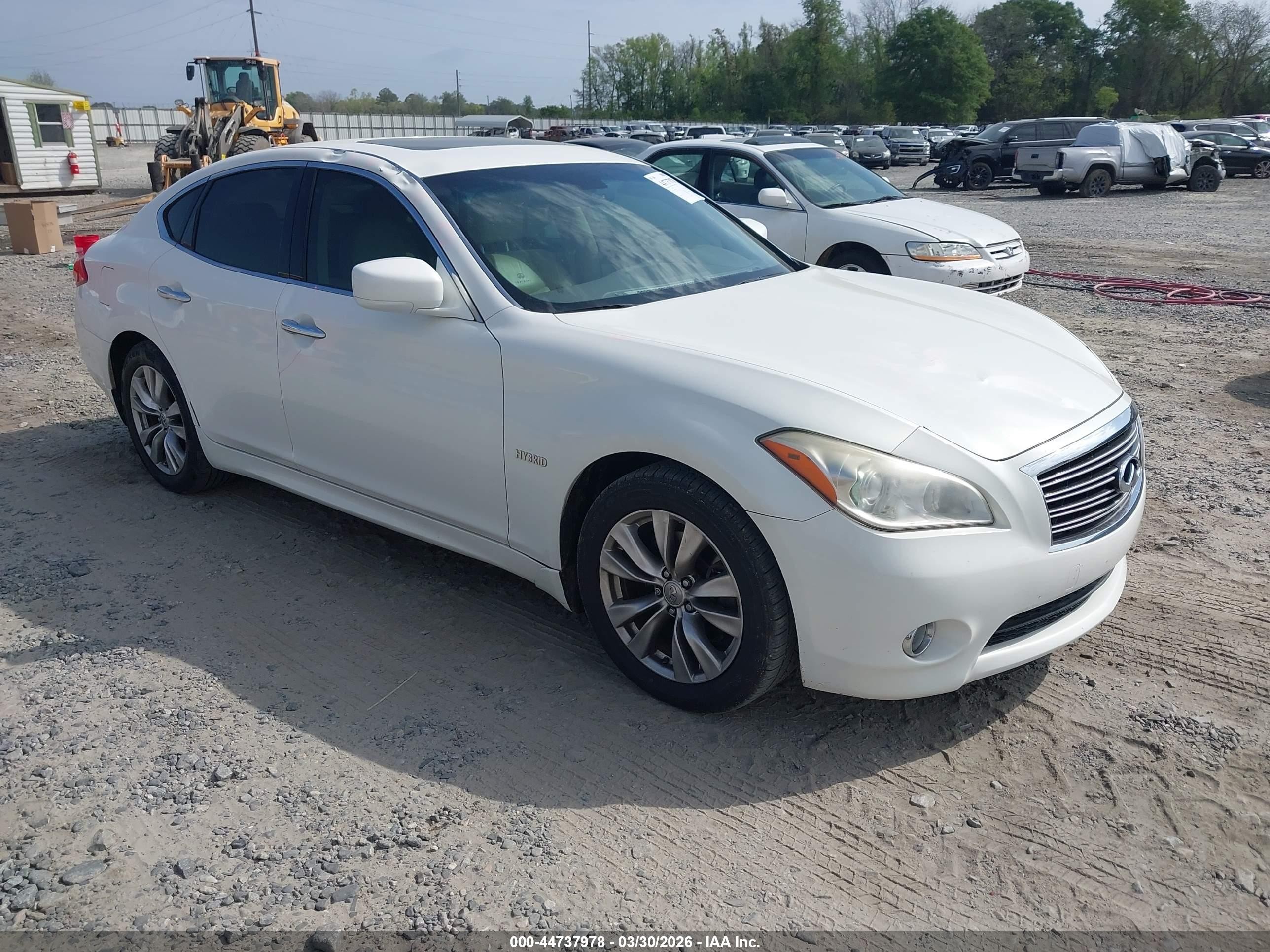 2012 Infiniti M35h   Белый vin: JN1EY1APXCM910853