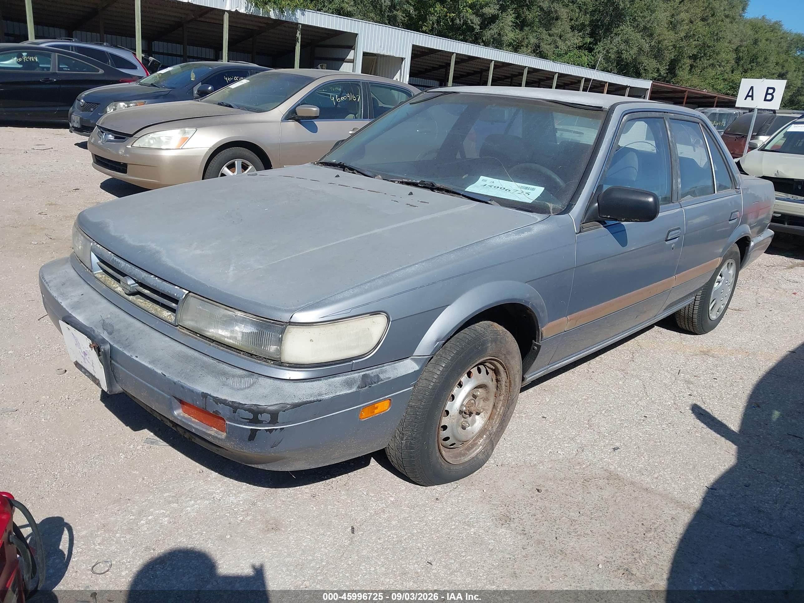 1990 Nissan Stanza Silver vin: JN1FU21P7LX813159