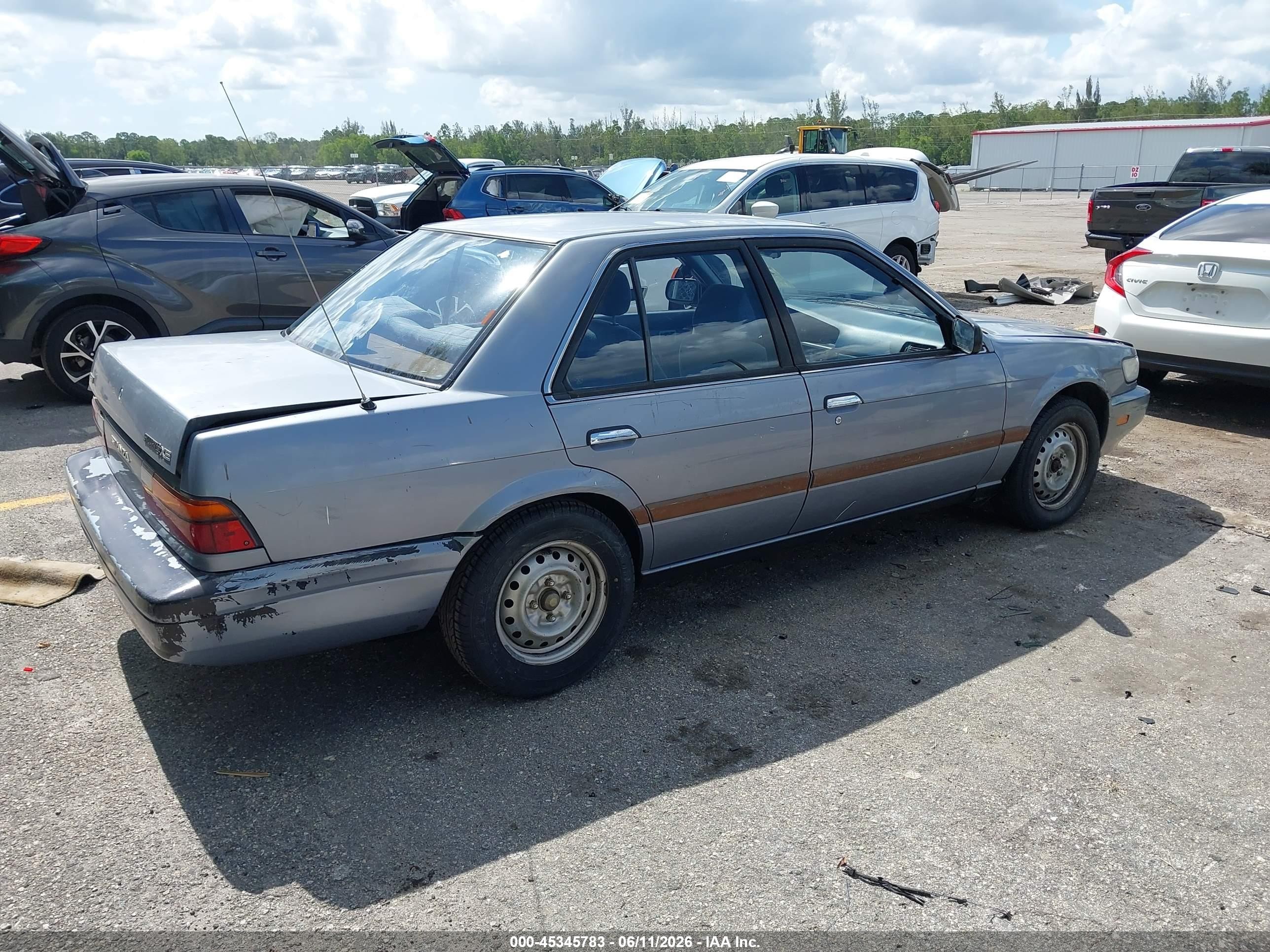 1990 Nissan Stanza Blue vin: JN1FU21P9LT203075